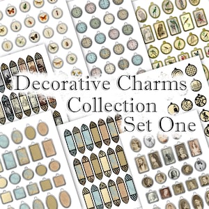 Decorative Charms Collection - Set One - DI-10198 - Printable Digital Download