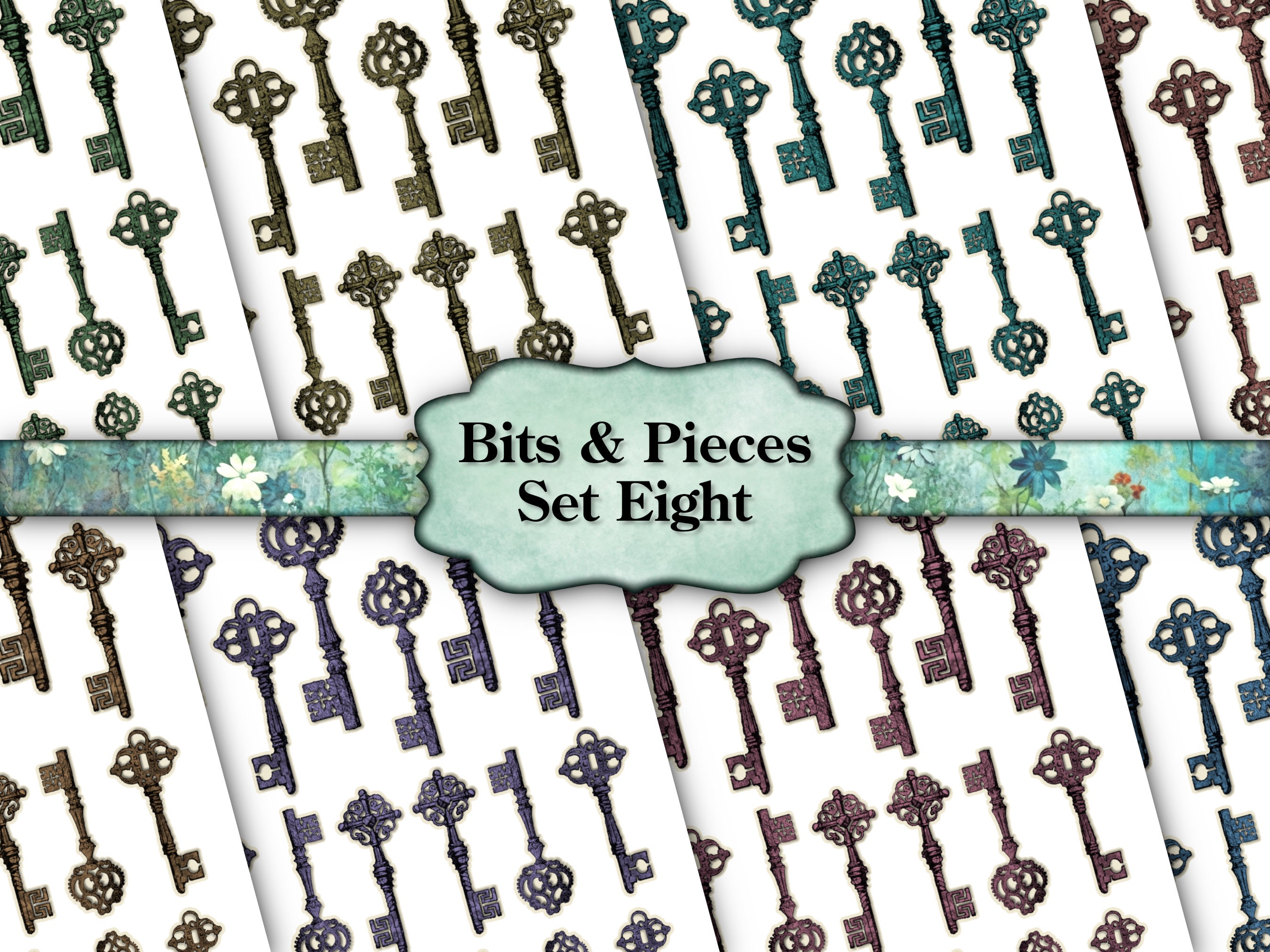 Bits &amp; Pieces Collection Set Eight DI-10242 Printable Digital Download ...