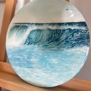 Waves Painting, Resin Art, Ocean Art, Wall Decor, Seascape Painting, Ocean Wall Decor, Ocean Painting, Water Painting, Ocean Resin, Sea Art
