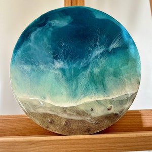 Resin Art, Ocean Waves, Ocean Art, Ocean Painting, Ocean Resin Painting, Wall Decor, Resin Ocean, Original Artwork, Resin Painting
