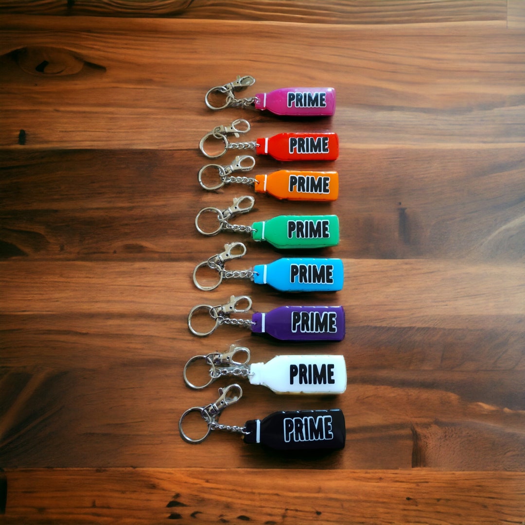 Handmade Prime Keychains Customized With Your Name on the Back Etsy