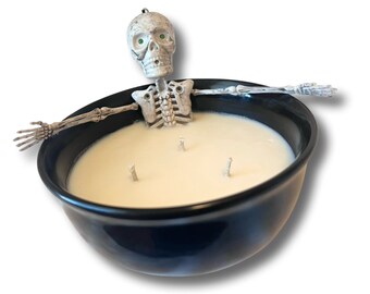 Halloween Skull Candle