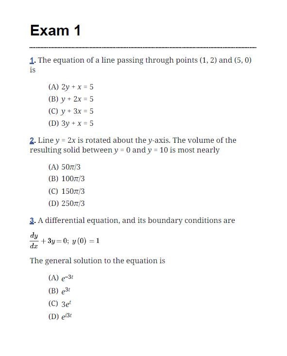 FE Mechanical Exams Ebook―two Full Practice Exams With Step-by-step ...