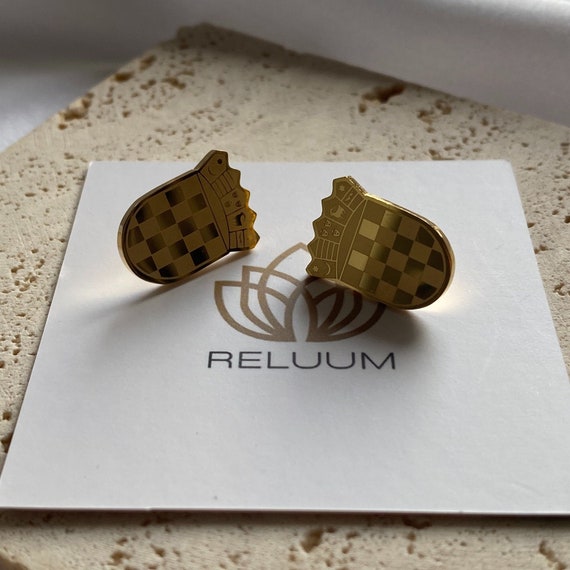 Louis Vuitton Nanogram Hair Clips Set, Gold, One Size