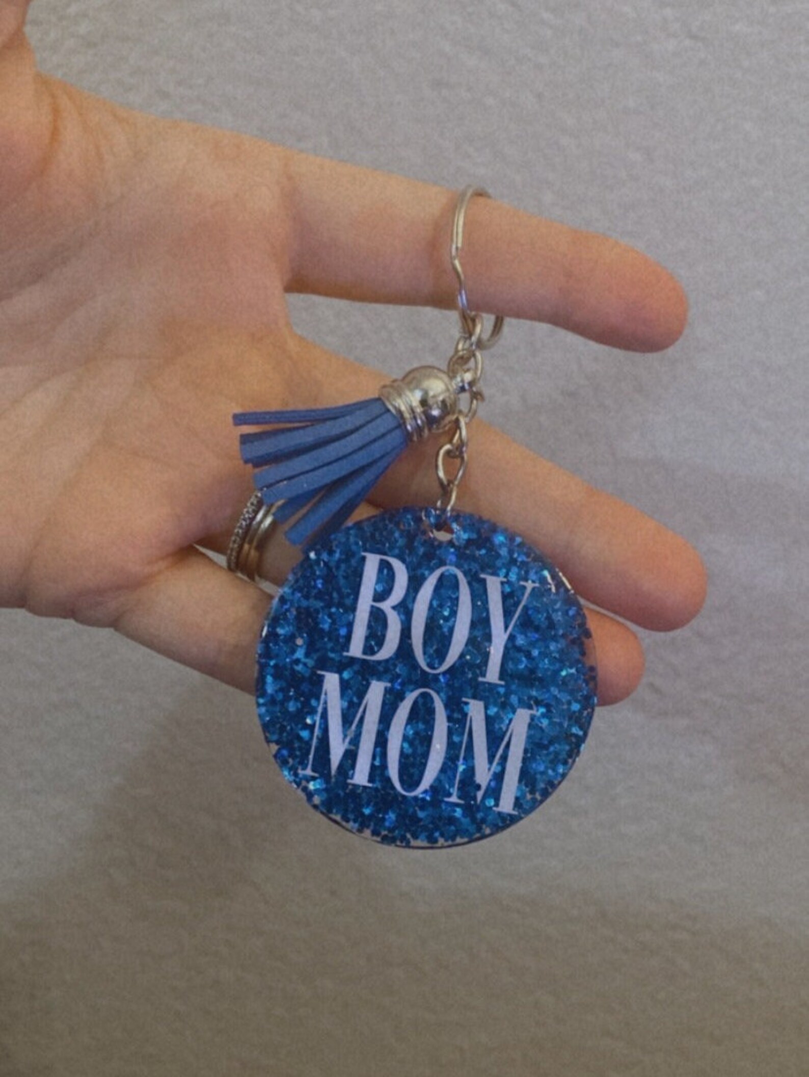 Custom Glitter Acrylic Keychains Glitter Keychains Mama Etsy