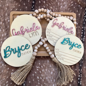 Baby Name Sign, Birth Stats Sign, Baby Name Announcement, Hospital Name Sign, Newborn Name Wood Sign, Baby Shower Gift for Newborn, Keepsake