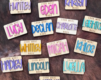 Custom magnet, Kids magnet, Custom, Look What I Made, Cute Magnet, Mom Gift, Kids Gift, Gift, Magnet
