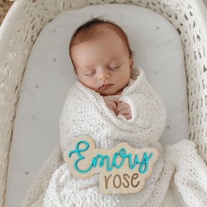 Baby Name Sign, Baby Name, Baby Name Announcement, Hospital Name Sign, Newborn Name Wood Sign, Baby Shower Gift, Gift, Birth Announcement