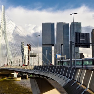 Rotterdam Erasmusbrug Photo Print - Erasmus Bridge - Rotterdam Photo Print - Netherlands - Art Photo Print - Cityscape Photography - NL