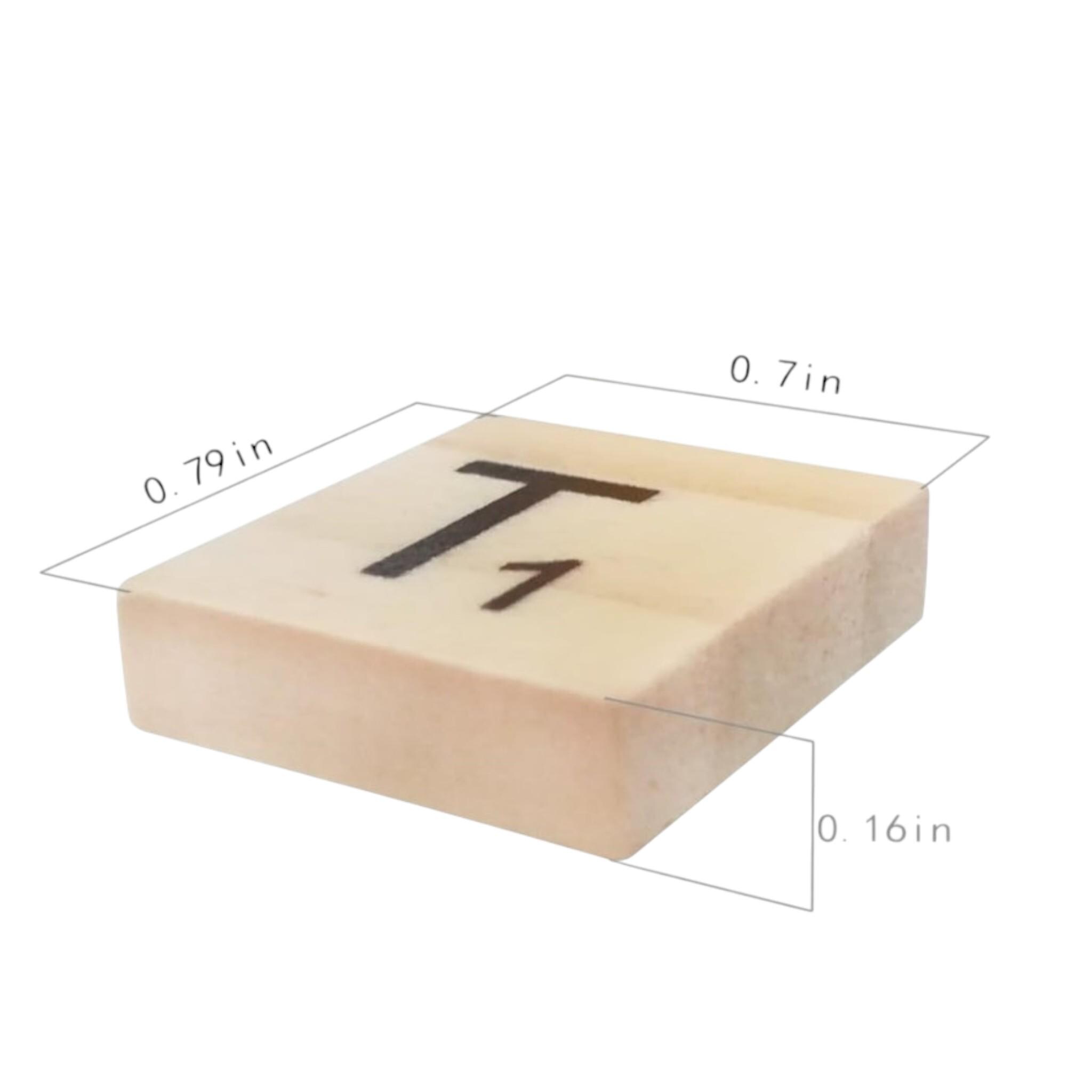 Wood Letter Tiles for Crafts - DIY Alphabet Coasters and Scrabble Game ...