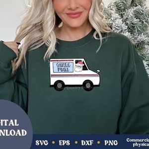 Santa Mail svg, Poczta Bożonarodzeniowa, Projekt Dostawy Bożonarodzeniowej svg, Rodzinne Boże Narodzenie svg, Plik Cięcia Prezentów Bożonarodzeniowych, Prezent, Święty Mikołaj, Poczta
