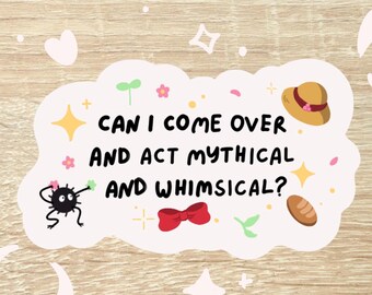Studio ghibli inspired stickers / whimsical stationery gifts / cute journal stickers / kawaii laptop stickers / meme stickers