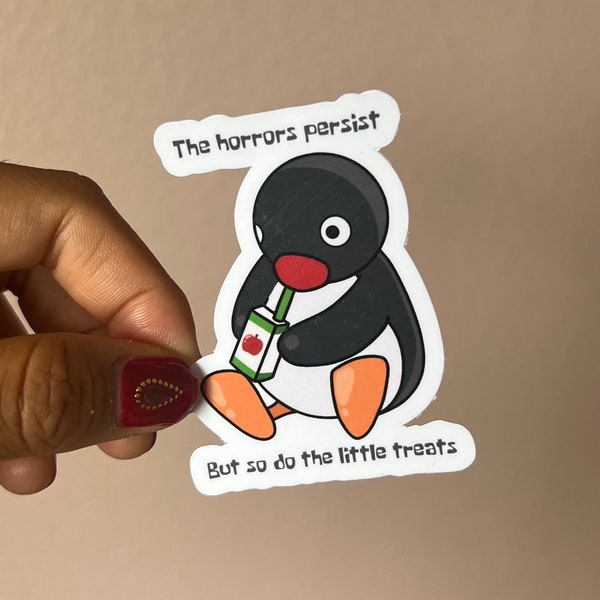 Pingu sticker / penguin sticker / funny sticker / meme sticker / cute sticker