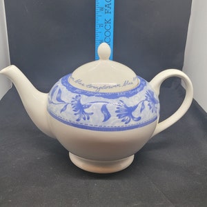 Churchill Cornflower Blue Teapot Made in England Staffordshire
