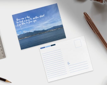 OCEAN / Diseño de la naturaleza / Postales / Minimal / PDF Imprimible Digital / Descarga instantánea