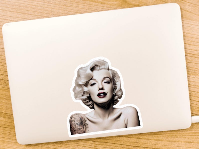 Sticker Mural Citation Marilyn Monroe 'Tout Le Monde Est Une étoile' - Vinyle Décoratif, Neuf