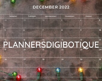 Digital December 2022 Calendar