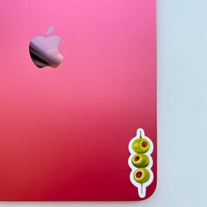 Olive Stack Laptop Sticker, Cute Girly Sticker, Martini Lover Decal, Water Bottle Sticker, Kindle Sticker, Notebook, IPad Sticker