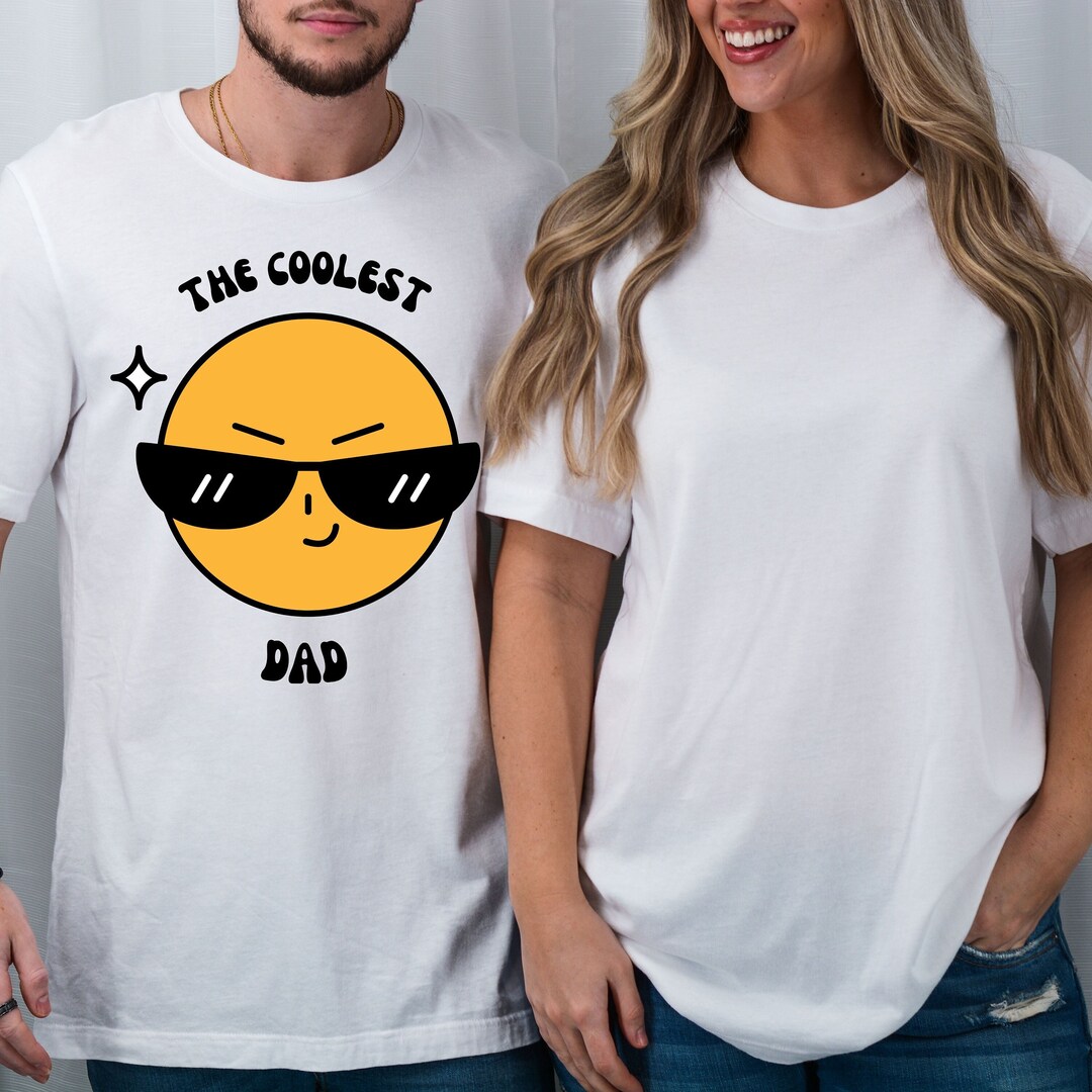 Number # 1 Stepdad With Cute Emoji Funny T-Shirt Gift