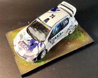 MUD Rally Peugeot Car Model boy 1:24 Scale, girl dad mom uncle grandad brother birthday gift present