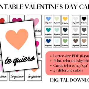 Printable Valentine's Day Cards, Printable Valentine, Minimalist ...