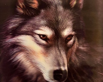 Naked Eyes 3D Motion LiveLife Lenticular Wall Art Prints Poster For Room Wall Decor - Wolf