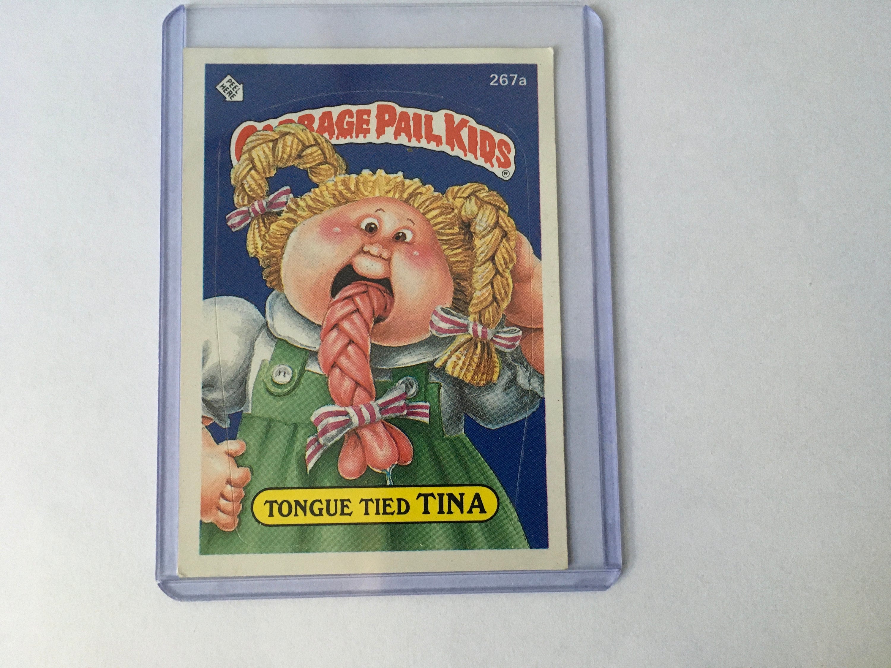 に*こ様 RAFT/タウンクラフト【SOLID JAQUARD 70S CARD Vintage 1987 Garbage Pail Kids Card Tongue Tied Tina 267a. - Etsy