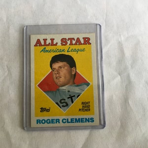 Vintage 1988 Topps Roger Clemens #394 Baseball Card.
