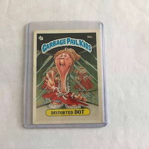 Vintage 1986 Garbage Pail Kids Card Distorted Dot 96a.