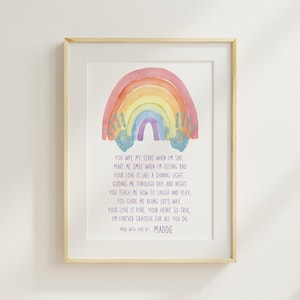 Muttertag Handabdruck Printable | Vorschulgeschenk für Mutter, Oma | Regenbogen alles Gute zum Geburtstag Karte Andenken | Basteln für Kids Pre-K | Lehrer