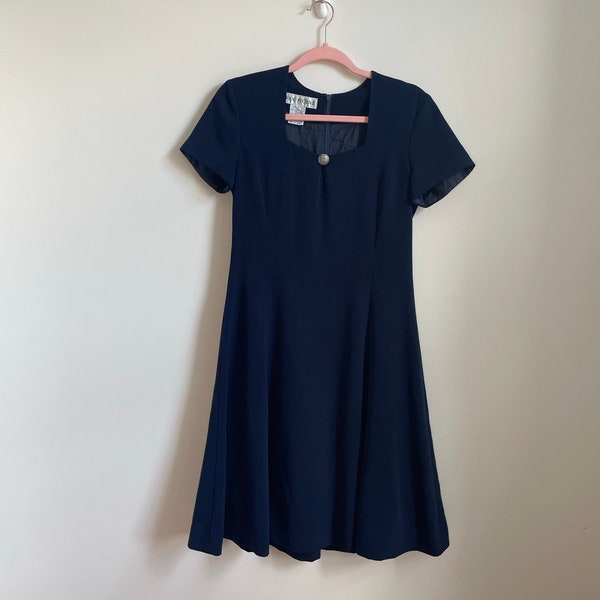 Vintage Evan Picone Fit and Flare Dress