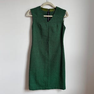 Vintage 1960s Jacquard Tailored Sheath Dress