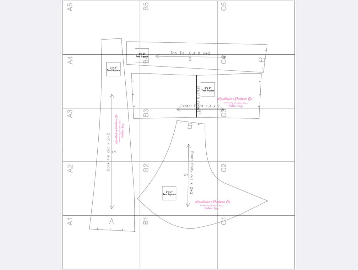 Halter Top Digital Pdf Sewing Pattern - Etsy