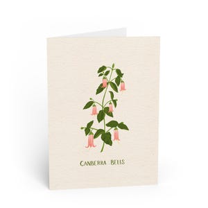 Australian Natives Canberra Bells Blank Floral Notecard