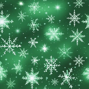GALAXY SNOWFLAKE CHRISTMAS Wrapping Paper Green Festive Gift Wrap Cosmic Space Xmas Holiday Present Wrapping Paper Unique Gift For Her Him