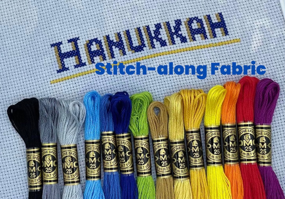 FABRIC 2022 Hanukkah Cross Stitch Stitchalong, Jewish Cross Stitch