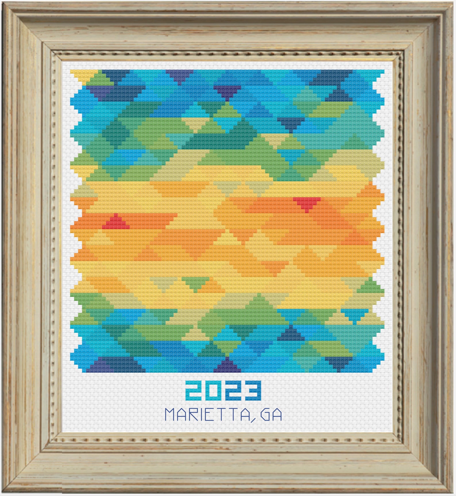 PATTERNS 2023 Temperature Cross Stitch Stitchalong Etsy