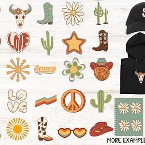 Retro SVG, Western SVG, Groovy SVG, Cowboy Svg Cowgirl Png, Country Svg ...