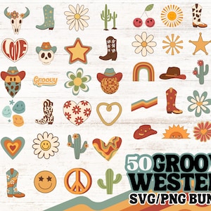 Retro SVG, Western SVG, Groovy SVG, Cowboy Svg Cowgirl Png, Country Svg, Trendy Clipart Cricut Silhouette png, Hippie Boho svg, Retro Shirt