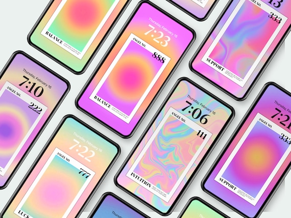 Aesthetic Aura Angel Numbers Phone Wallpapers iPhone Wallpaper