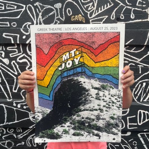 Mt. Joy Poster - Official Greek Theatre | 08.25.2023 - Limited Artist Print - 18x24