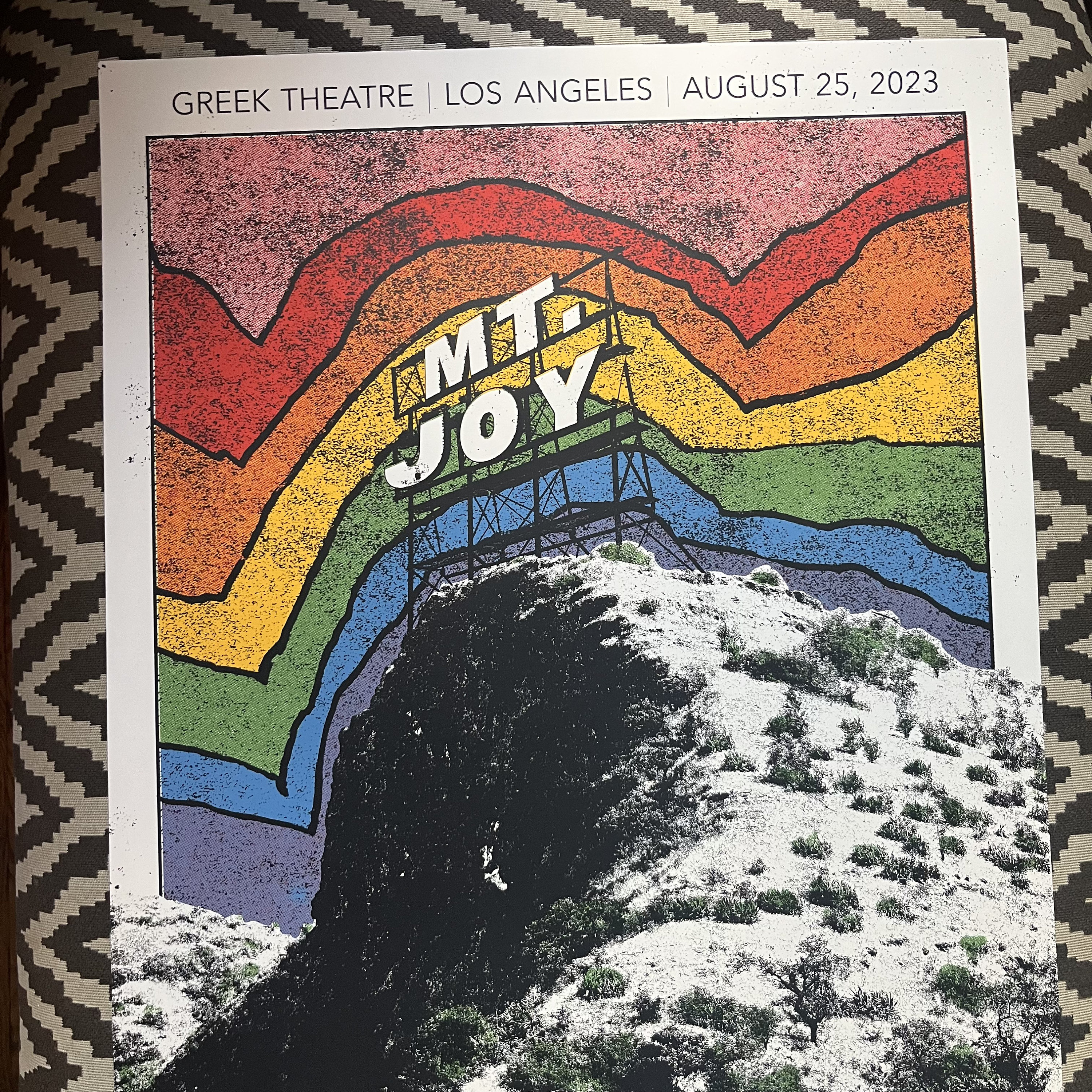 Mt. Joy Poster - Official Greek Theatre | 08.25.2023 - Limited