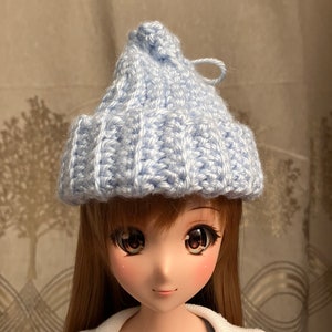 Cute Hand Knitted Crocheted Winter Hat For Smart Doll, Dollfie Dream, BJD SD13