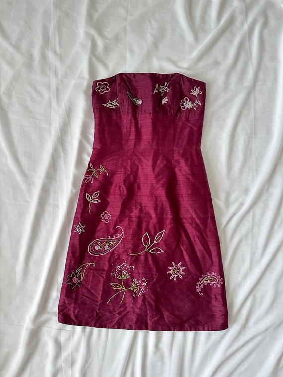 RETRO WASHED BUSTIER DRESS main image 0