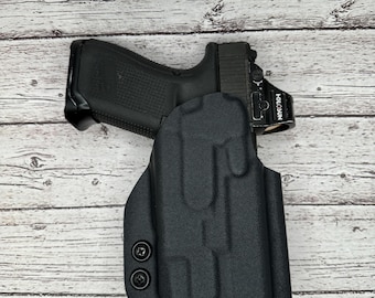 DnzHolsters kydex holsters Glock 17/47 Light Bearing Paddle  OWB Holster.