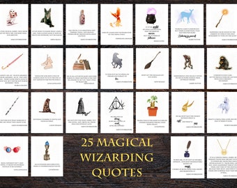 HP Wizarding Inspirational Quotes // Printable Wall Art // Instant Download