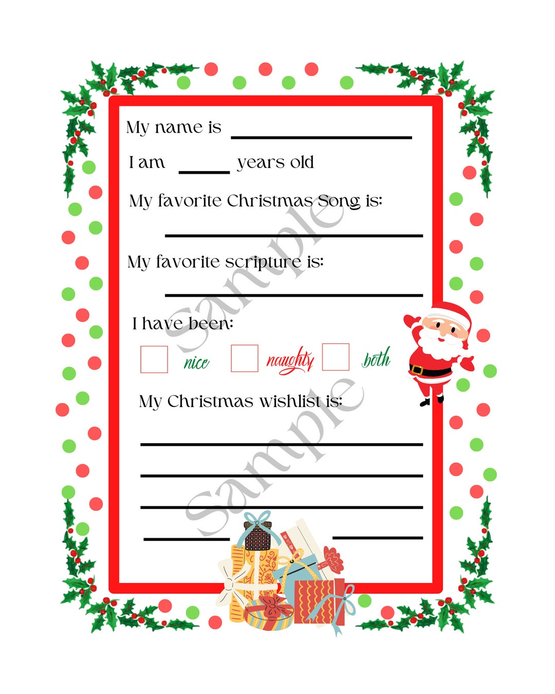 Primary Christmas Card / LDS Primary Christmas Tag / Latter Day Saint ...