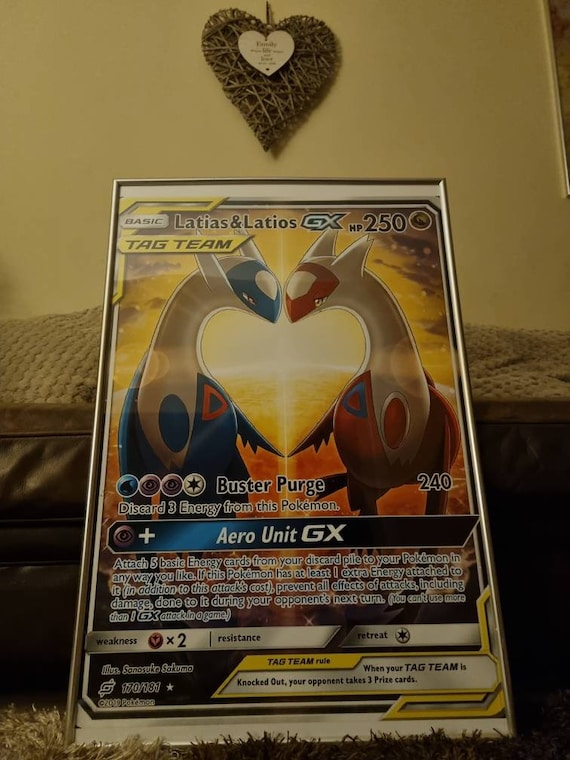 Latias & Latios GX Massive UHQ 20×30 Beatiful - Etsy