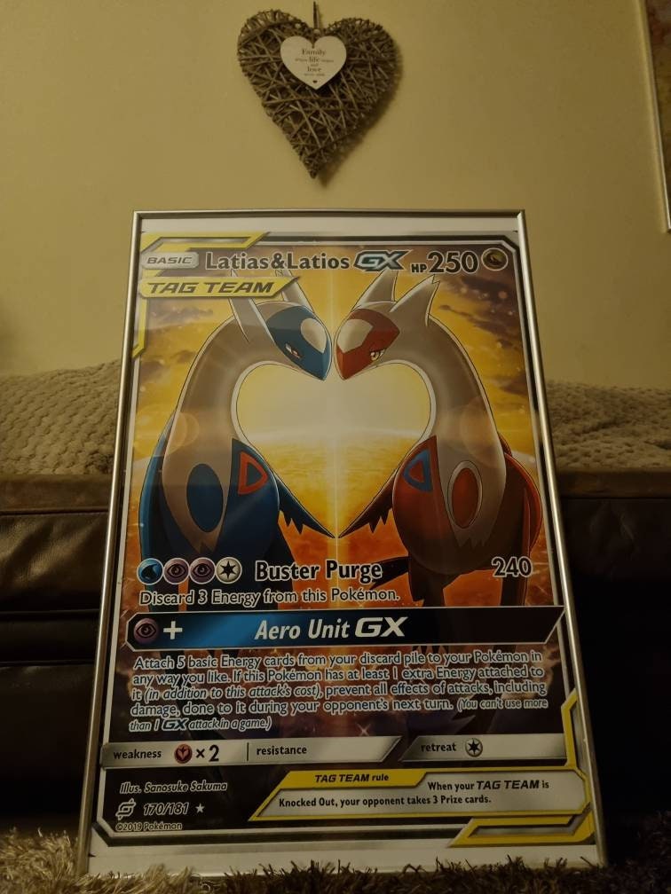 Latias & Latios GX Massive UHQ 20×30 Beatiful - Etsy