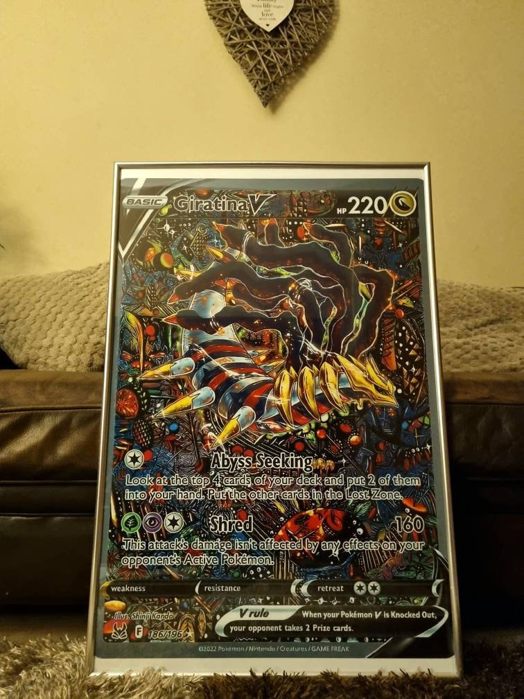 Giratina V 180/186 TEXTURED Lost Origin Alternative Art Proxy